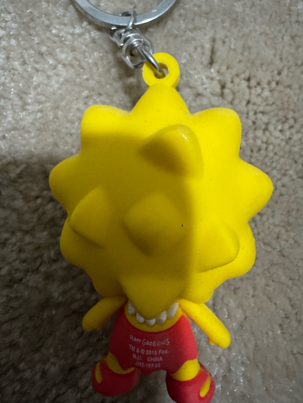 Monogram Lisa Simpson Keychain - Picture 3 of 3
